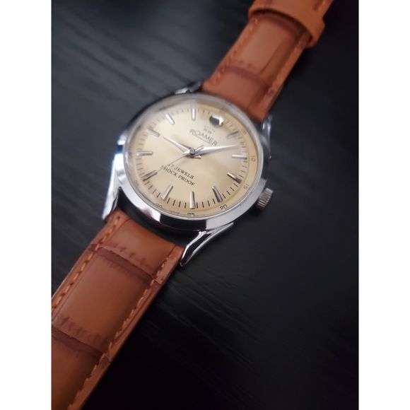 RARE Roamer AM014 Mechanical NEW Old Stock‎ Men's 1970s Watch - Picture 1 of 4
